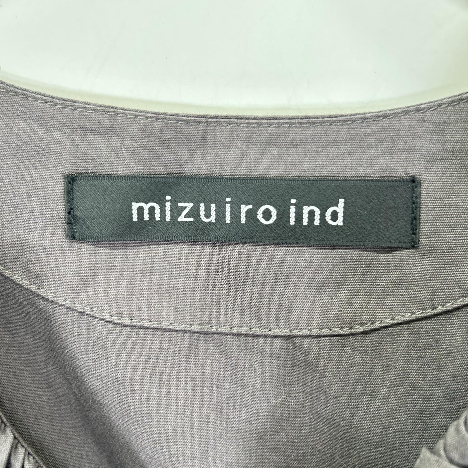 mizuiro ind ミズイロ インド 2-250095 グレー レースフリルノースリーブワンピース ワンピース