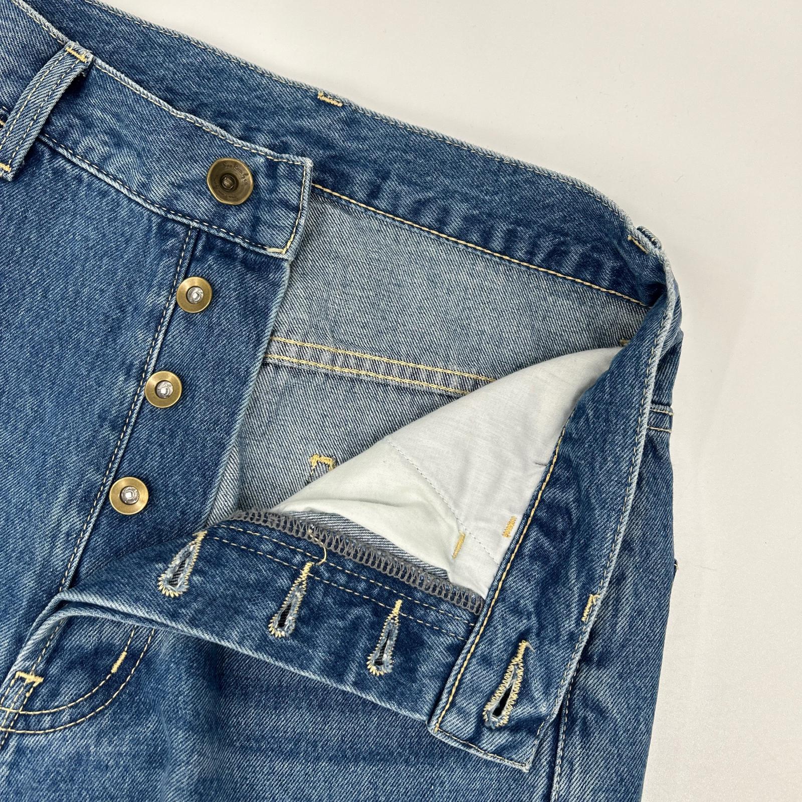 SEA ROOM LYNN シールームリン 121545278 ライトブルー ペインターbaggy denimパンツ SRN05 ボトムス