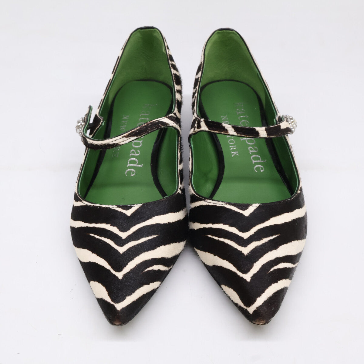 Kate spade ケイトスペード KA363 MAYA ゼブラ柄 ハラコ フラットパンプス シューズ