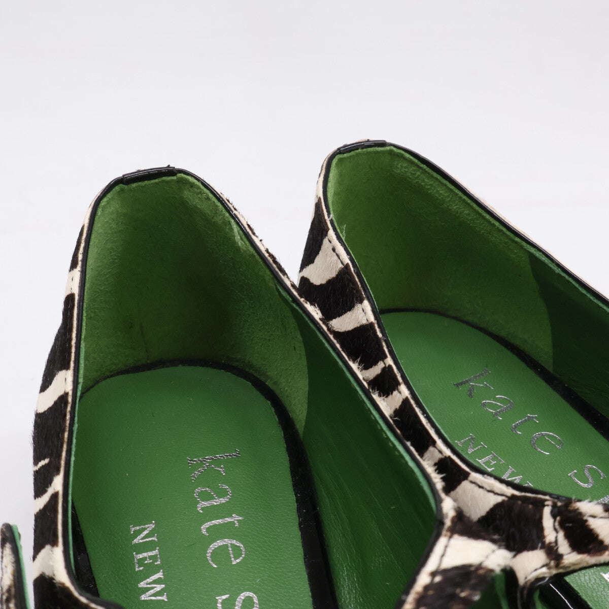 Kate spade ケイトスペード KA363 MAYA ゼブラ柄 ハラコ フラットパンプス シューズ