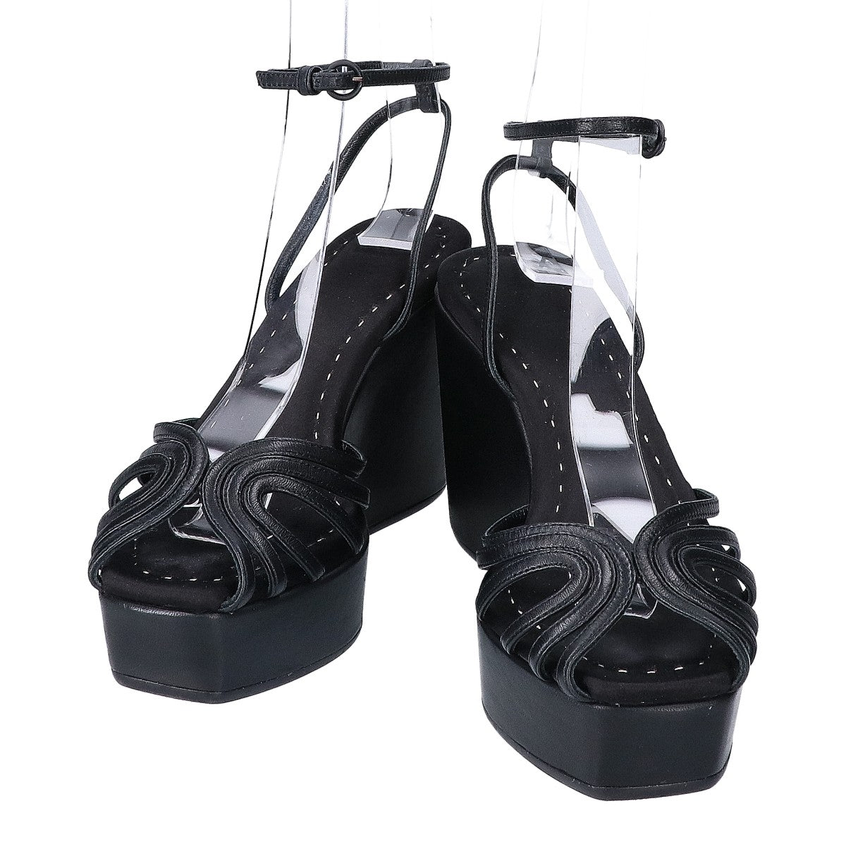 Max Mara ankle-strap wedge sandals