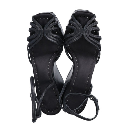 Max Mara ankle-strap wedge sandals