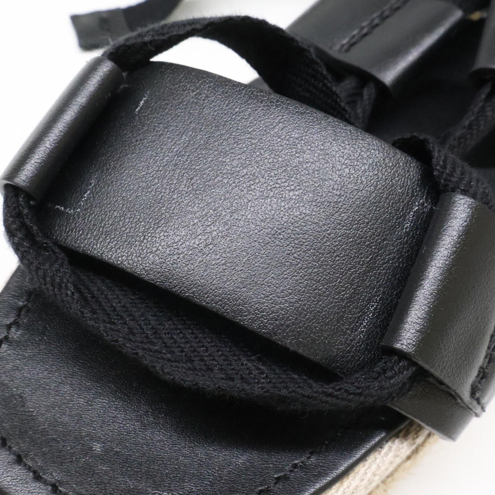 Max Mara マックスマーラ 【美品】Elide2 レザー アンクルストラップ エスパドリーユ サンダル シューズ