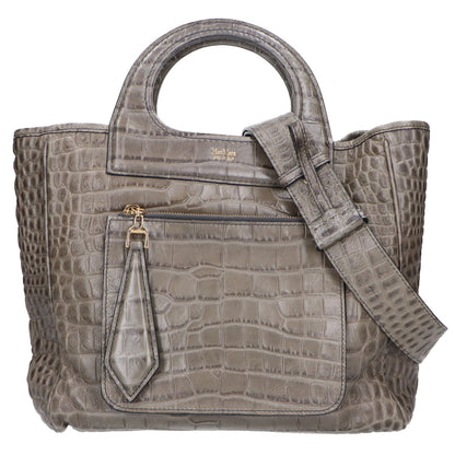 Max Mara マックスマーラ 14-51-63593 型押しレザー 2WAY トートバッグ