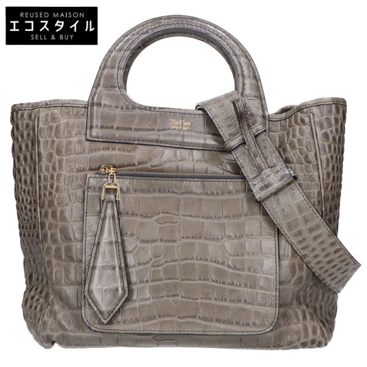 Max Mara マックスマーラ 14-51-63593 型押しレザー 2WAY トートバッグ