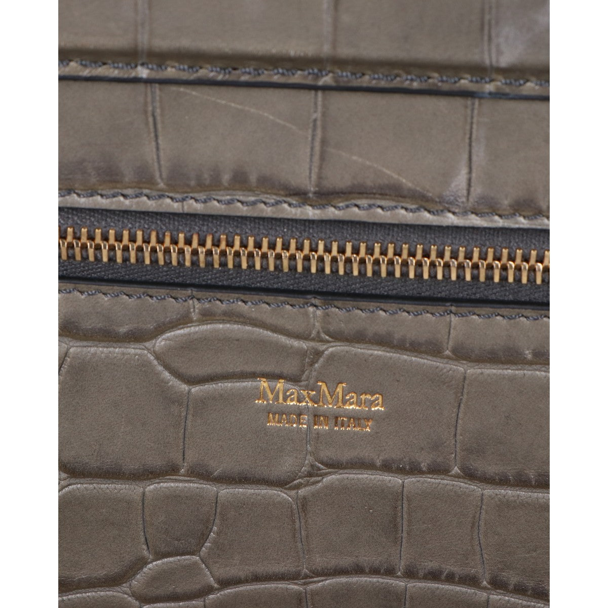 Max Mara マックスマーラ 14-51-63593 型押しレザー 2WAY トートバッグ