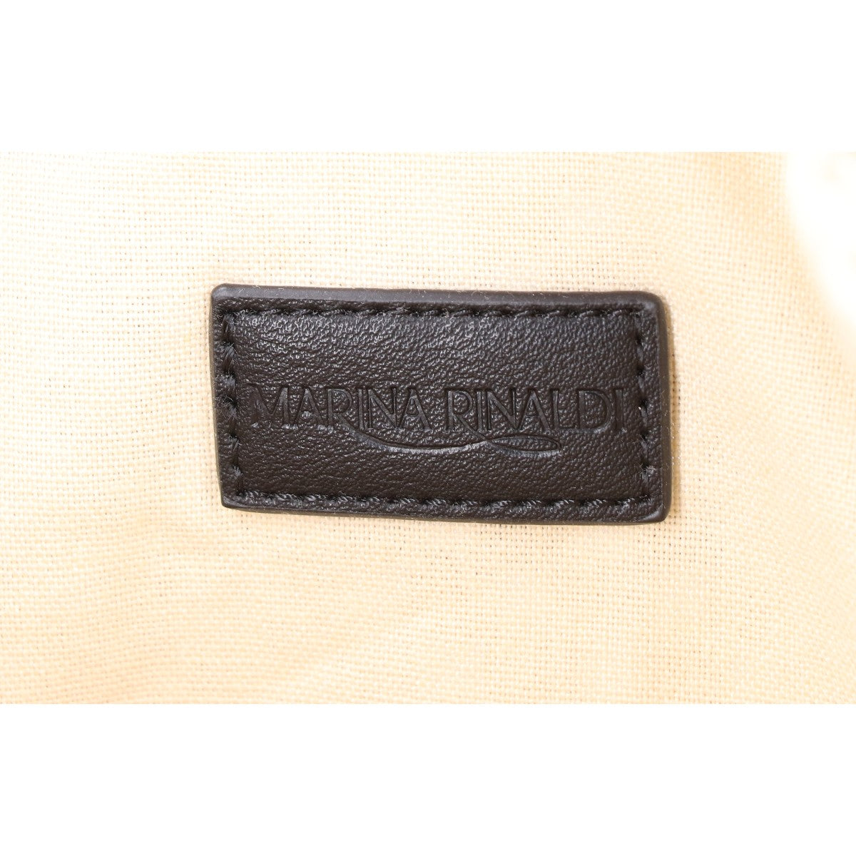 MARINA RINALDI マリナリナルディ 【美品】ウッドビーズ 手編み トートバッグ