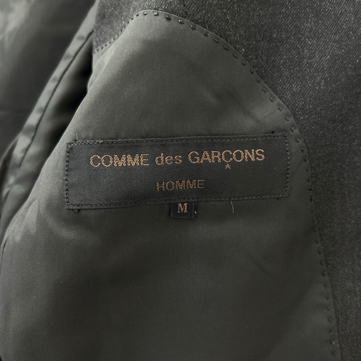 COMMEdesGARCONS HOMME コムデギャルソンオム 田中オム　HS-05021M 03AW ブラック ウール シングル 2Pパンツ スーツ スーツ セットアップ
