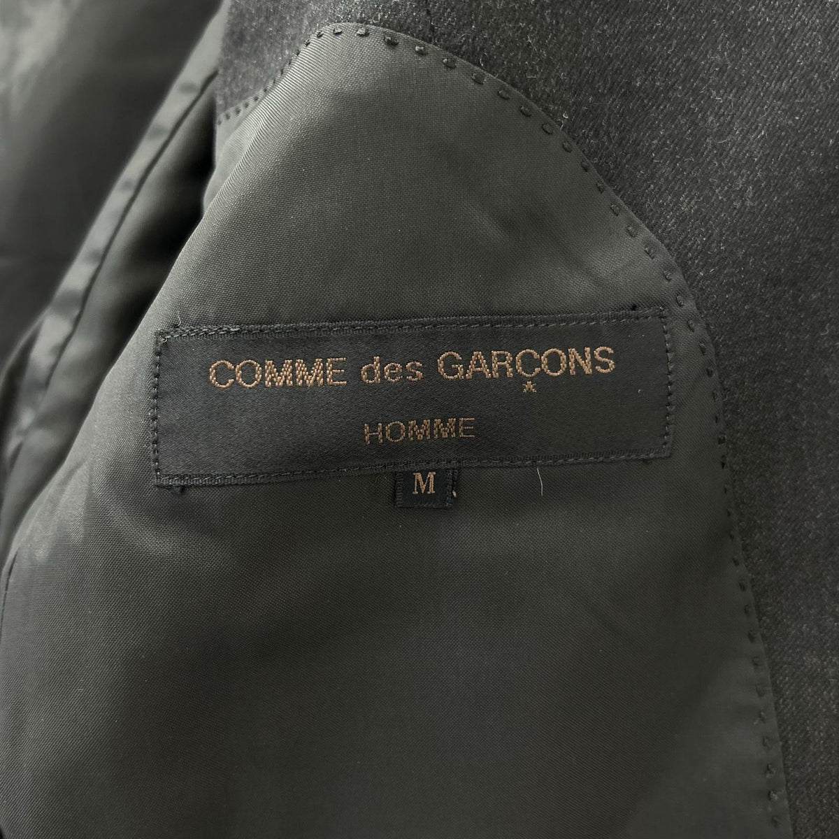 COMMEdesGARCONS HOMME コムデギャルソンオム 田中オム　HS-05021M 03AW ブラック ウール シングル 2Pパンツ スーツ スーツ セットアップ