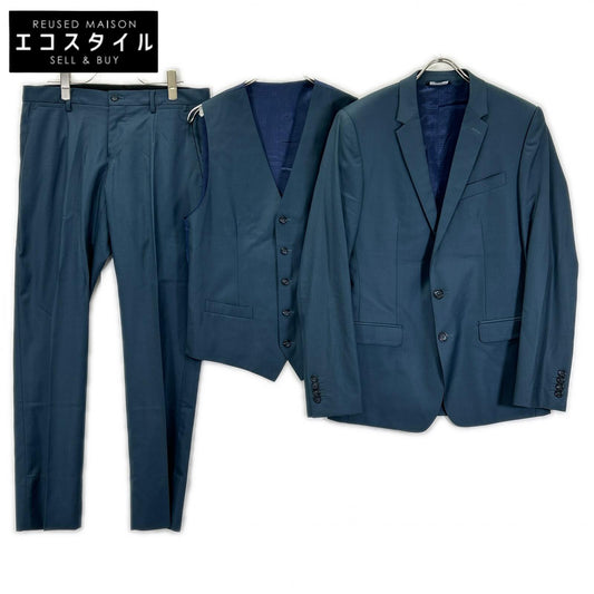 DOLCE&GABBANA ドルチェアンドガッバーナ G1XLMT ブルー MARTINI ウール 3P シングルスーツ スーツ セットアップ