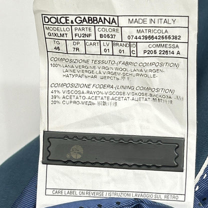 DOLCE&GABBANA ドルチェアンドガッバーナ G1XLMT ブルー MARTINI ウール 3P シングルスーツ スーツ セットアップ