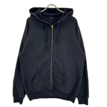COMOLI コモリ 26SS D01-05001 ブラック コットン裏毛 ジップパーカ トップス