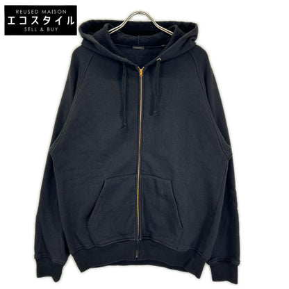 COMOLI コモリ 26SS D01-05001 ブラック コットン裏毛 ジップパーカ トップス