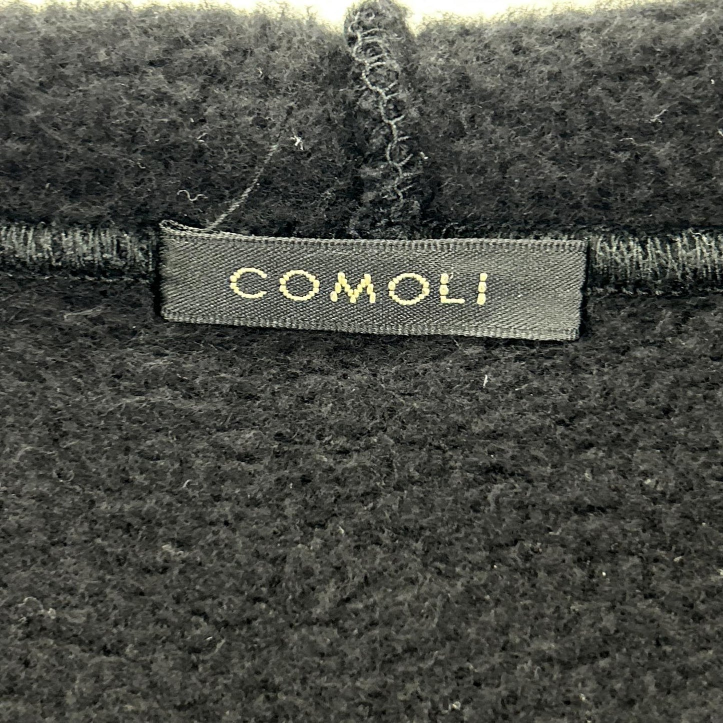 COMOLI コモリ 26SS D01-05001 ブラック コットン裏毛 ジップパーカ トップス