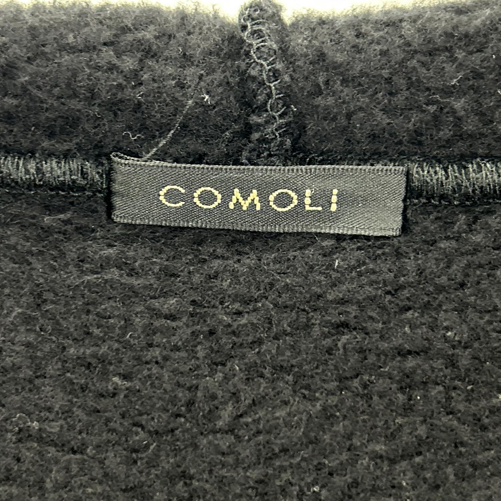 COMOLI コモリ 26SS D01-05001 ブラック コットン裏毛 ジップパーカ トップス
