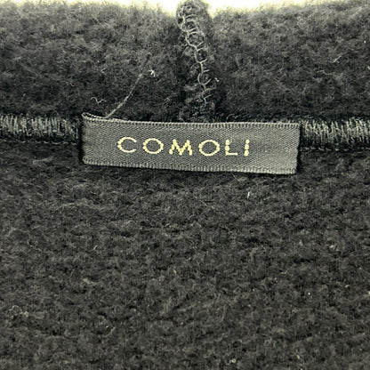COMOLI コモリ 26SS D01-05001 ブラック コットン裏毛 ジップパーカ トップス