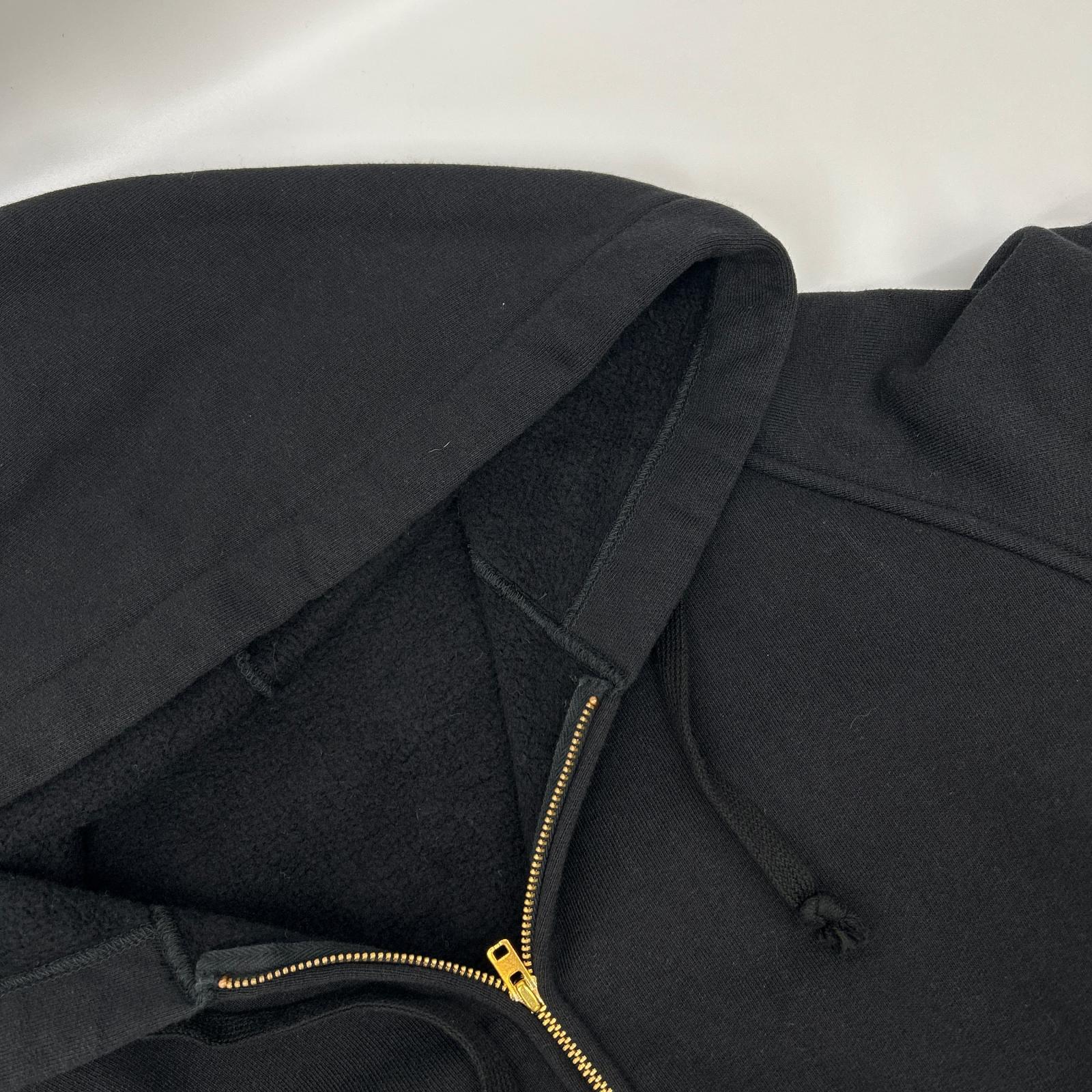 COMOLI コモリ 26SS D01-05001 ブラック コットン裏毛 ジップパーカ トップス