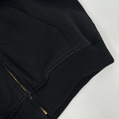 COMOLI コモリ 26SS D01-05001 ブラック コットン裏毛 ジップパーカ トップス