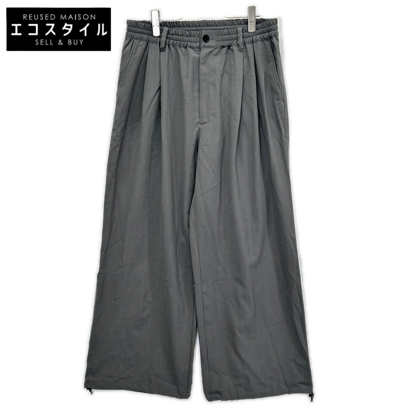 YOAK ヨーク YK26SS01173P グレー Wool Washer Tropical 2pleated Easy Trousers ボトムス