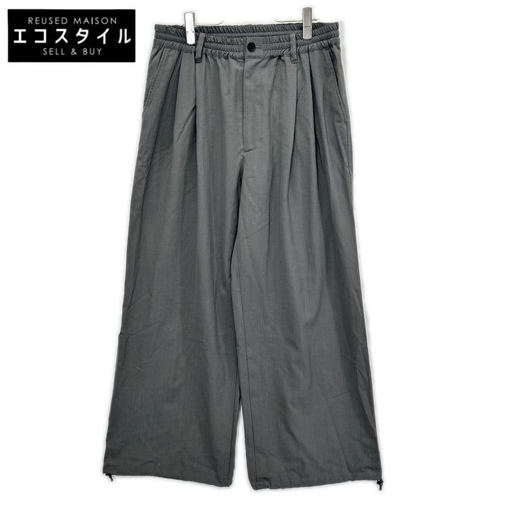 YOAK ヨーク YK26SS01173P グレー Wool Washer Tropical 2pleated Easy Trousers ボトムス