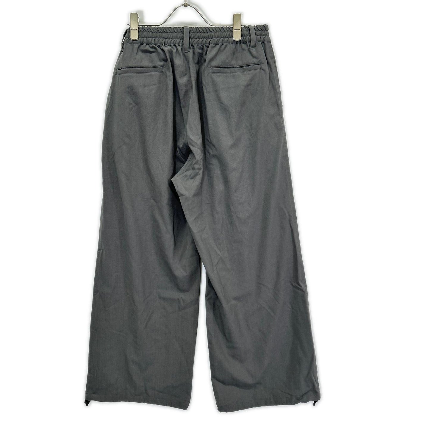 YOAK ヨーク YK26SS01173P グレー Wool Washer Tropical 2pleated Easy Trousers ボトムス