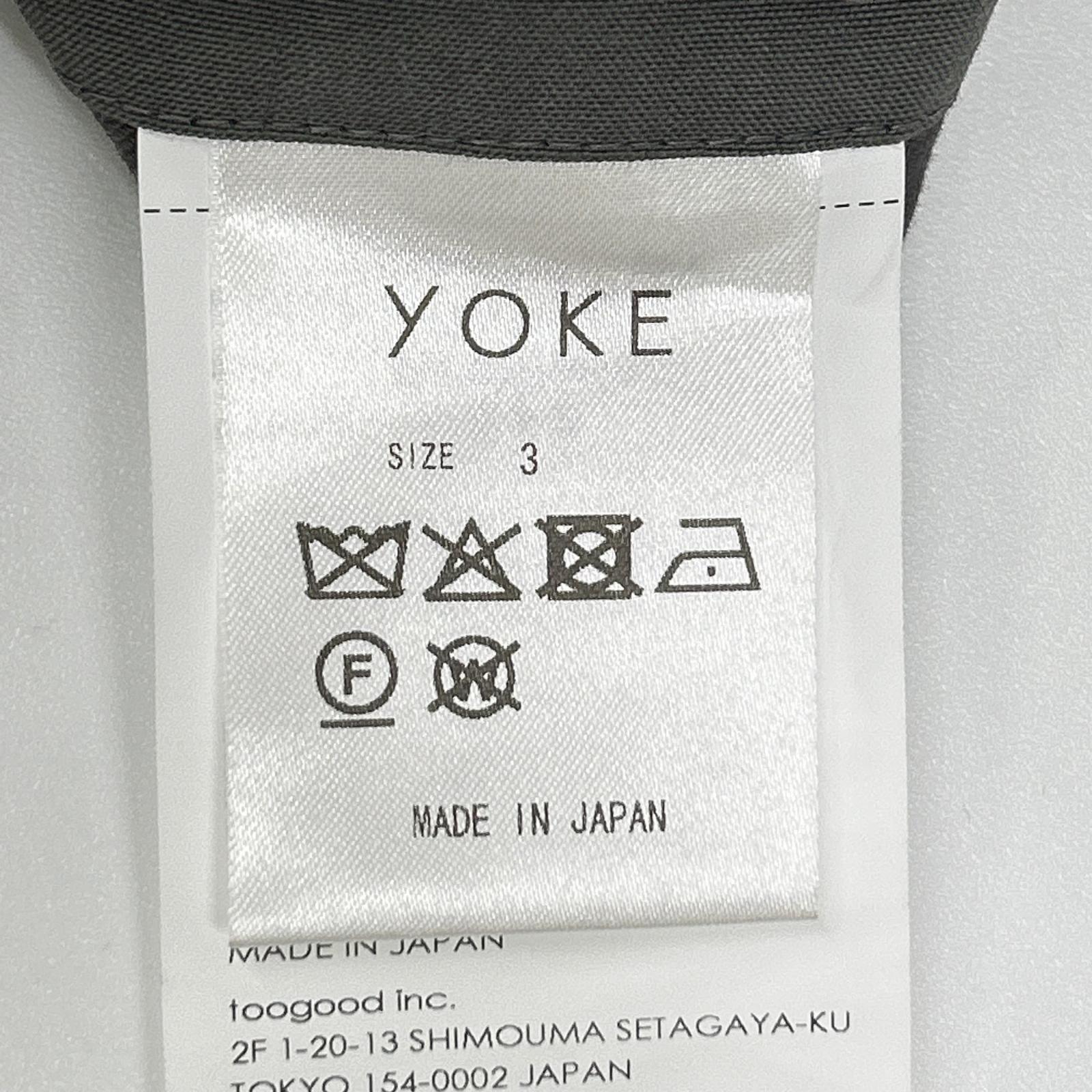 YOAK ヨーク YK26SS01173P グレー Wool Washer Tropical 2pleated Easy Trousers ボトムス
