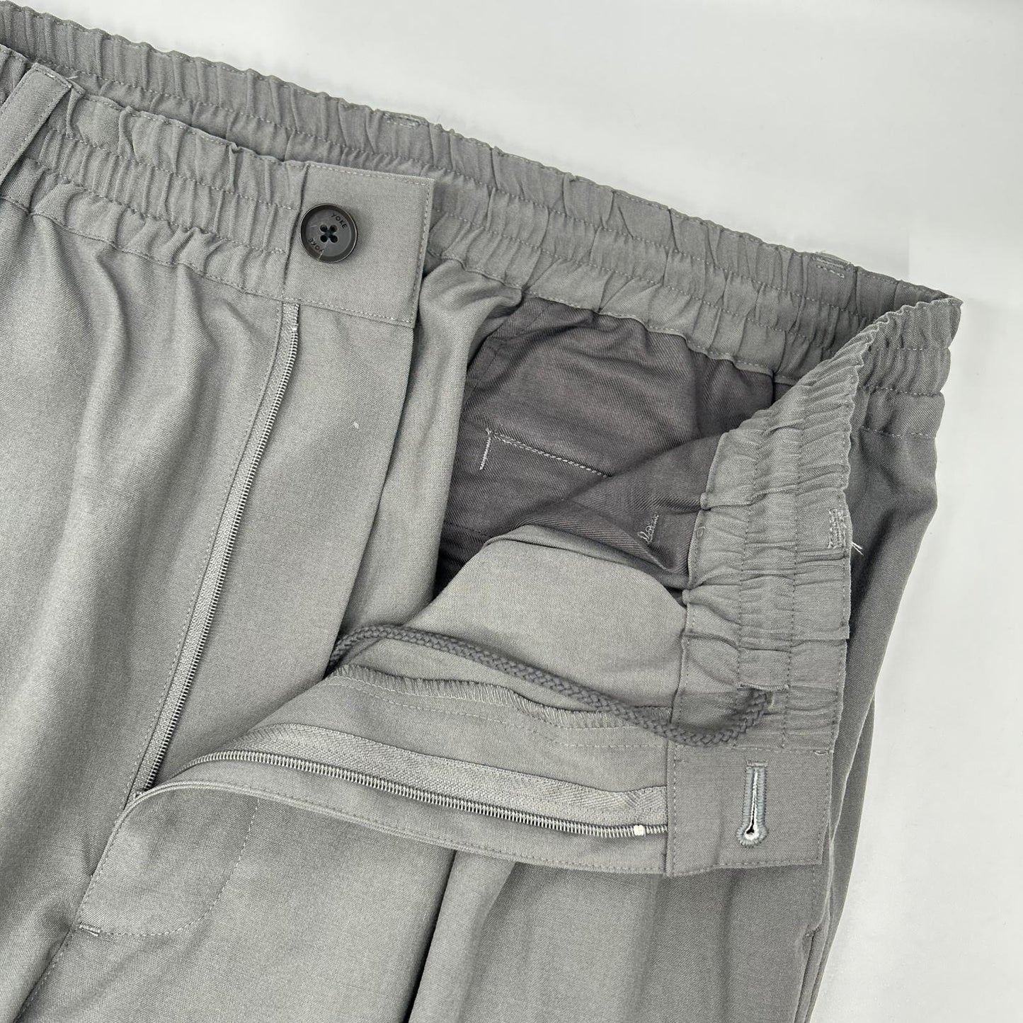 YOAK ヨーク YK26SS01173P グレー Wool Washer Tropical 2pleated Easy Trousers ボトムス