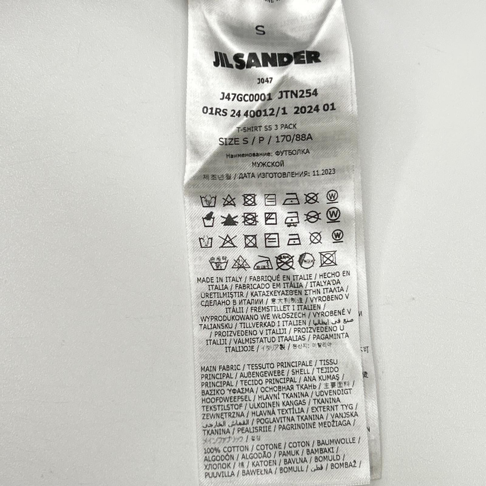 JIL SANDER+ ジルサンダープラス 【国内正規/24年製】J47GC0001 半袖Tシャツ トップス