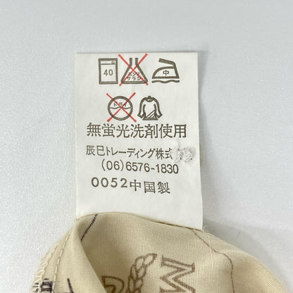 MCM エムシーエム 1-7757 アイボリー モノグラム ヴィセトス柄 コットン ドレスシャツ トップス