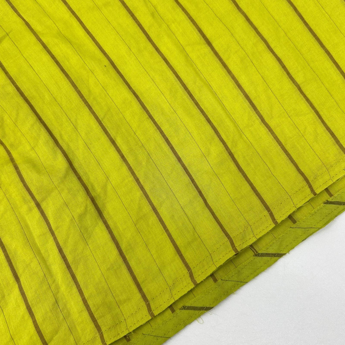 ISSEY MIYAKE FETE イッセイミヤケフェット IF62FG219 グリーン コットン プリーツ切り替えスカート スカート