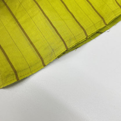 ISSEY MIYAKE FETE イッセイミヤケフェット IF62FG219 グリーン コットン プリーツ切り替えスカート スカート