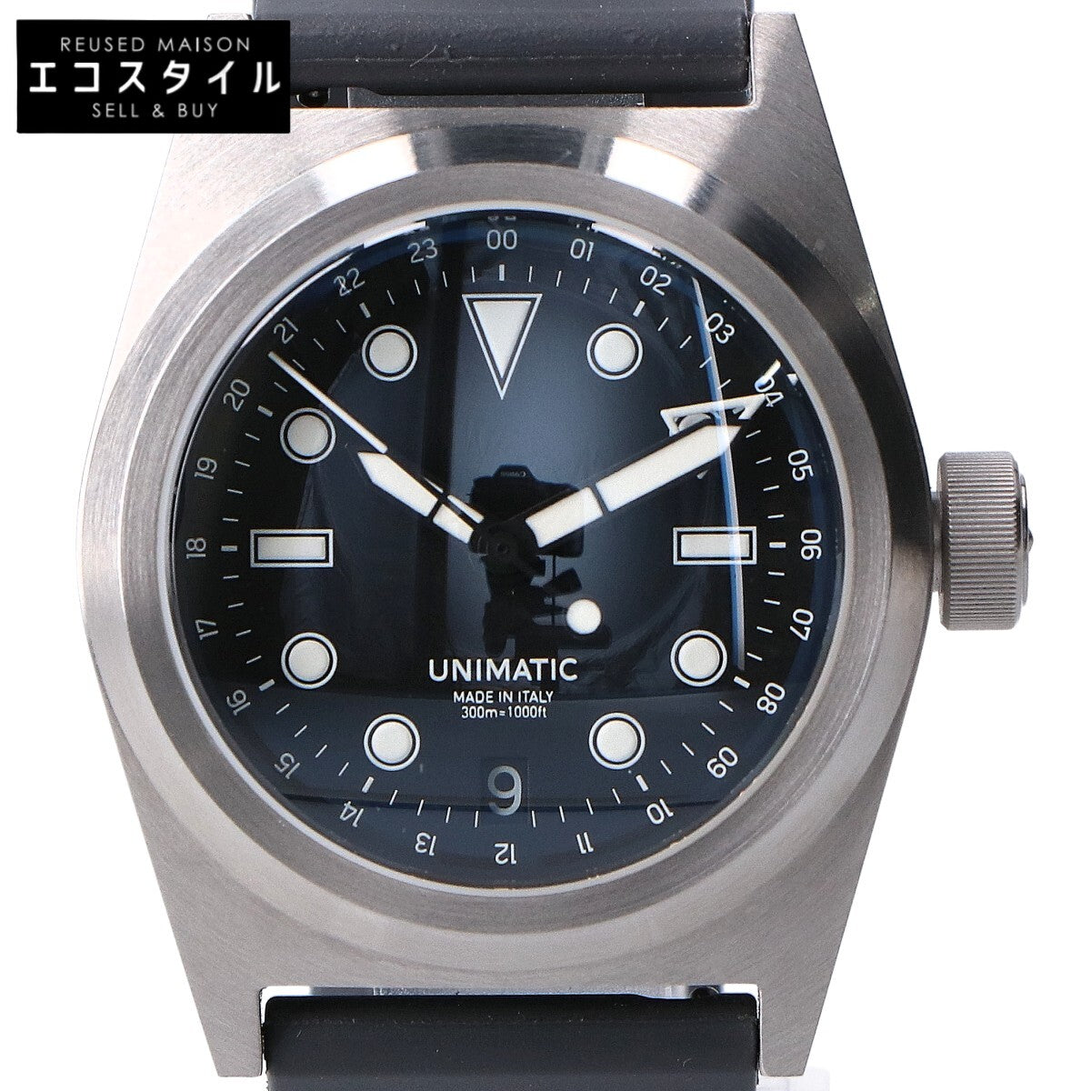 UNIMATIC ウニマティック 美品 世界300本限定 U2-GMT ワールドタイマー フィールドウォッチ 自動巻き 腕時計