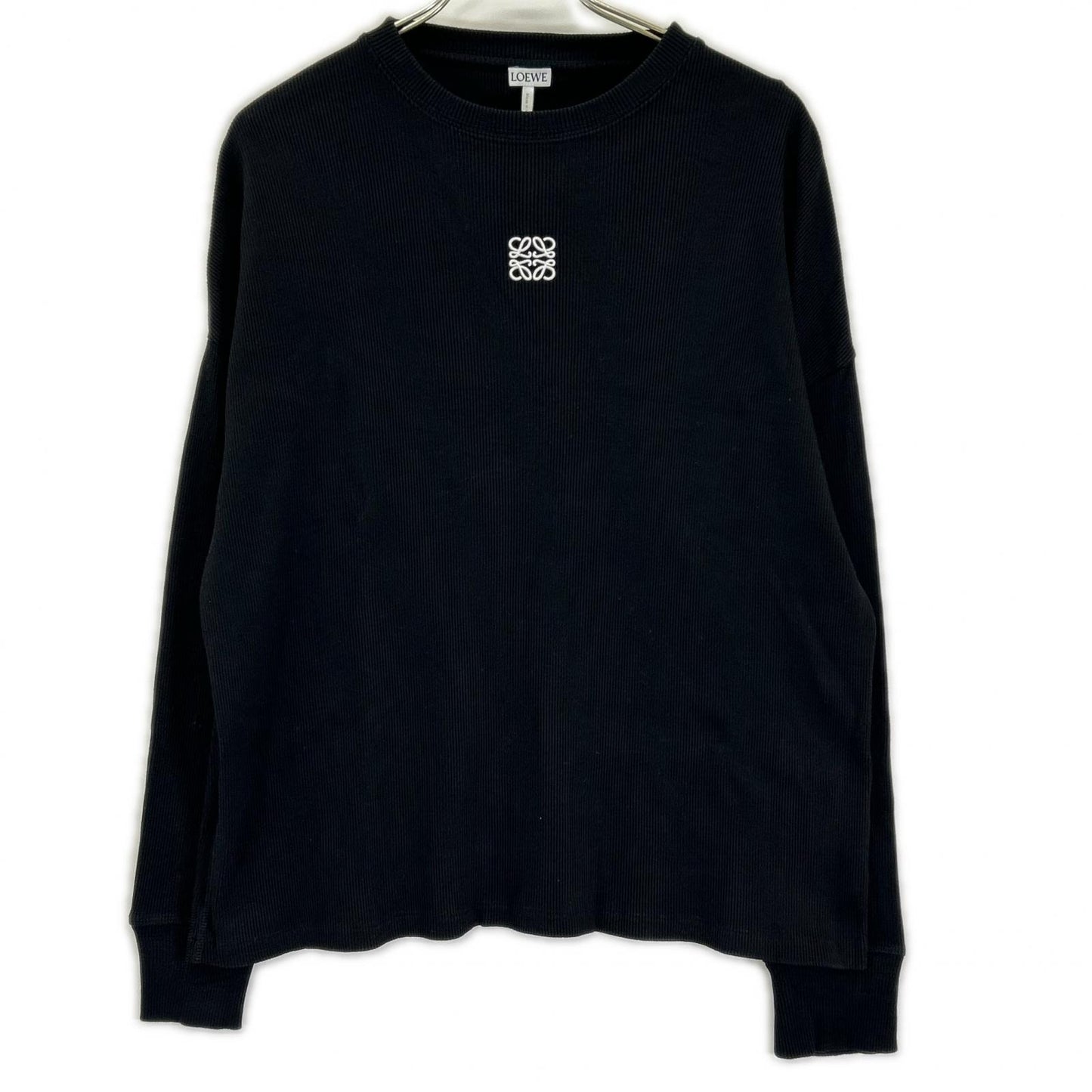 LOEWE ロエベ H526Y22XAY ブラック オーバーサイズフィット ロングスリーブ Tシャツ トップス