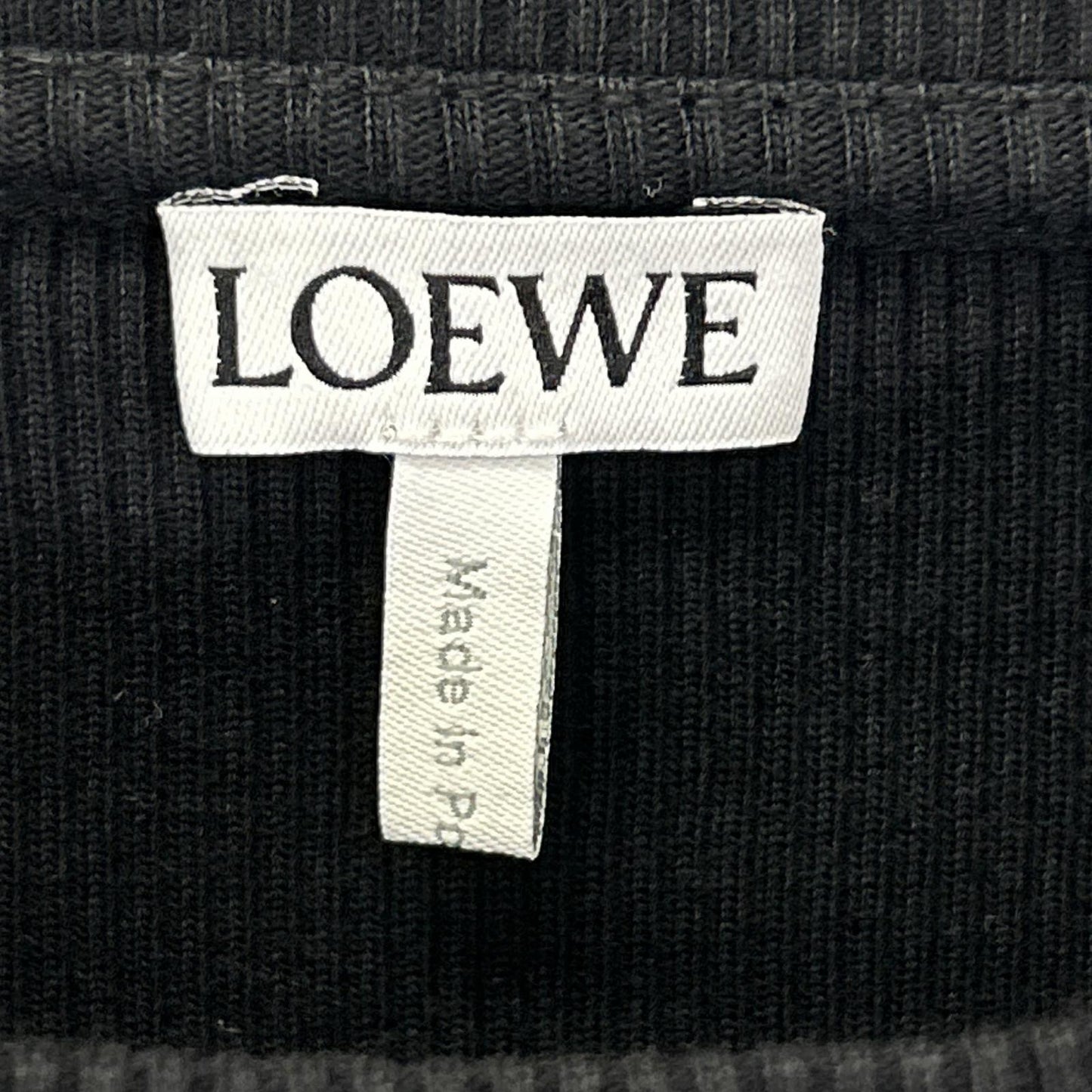LOEWE ロエベ H526Y22XAY ブラック オーバーサイズフィット ロングスリーブ Tシャツ トップス