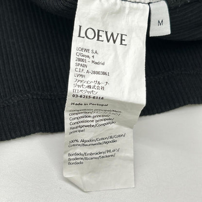 LOEWE ロエベ H526Y22XAY ブラック オーバーサイズフィット ロングスリーブ Tシャツ トップス