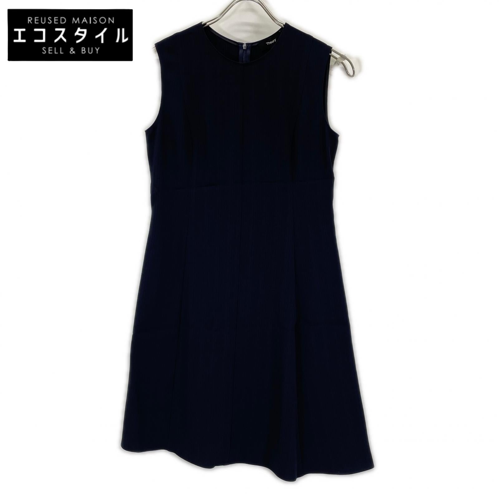 Theory セオリー ネイビー N ASYM DRESS ADMIRAL STRIPE ワンピース ワンピース