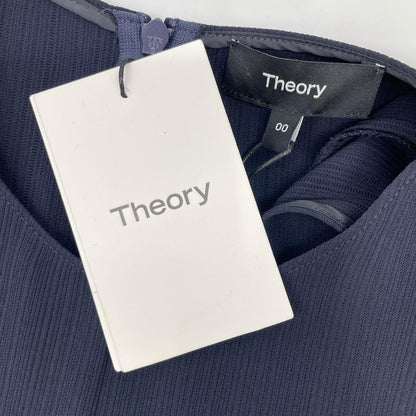 Theory セオリー ネイビー N ASYM DRESS ADMIRAL STRIPE ワンピース ワンピース
