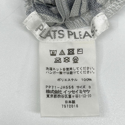 PLEATS PLEASE プリーツプリーズ グレー PP71-JH556 斜めプリーツ グラデーション ワンピース ワンピース