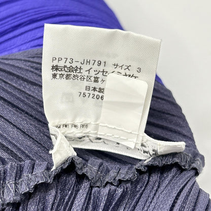 PLEATS PLEASE プリーツプリーズ パープル PP73-JH791 バイカラー ノースリーブ ワンピース ワンピース