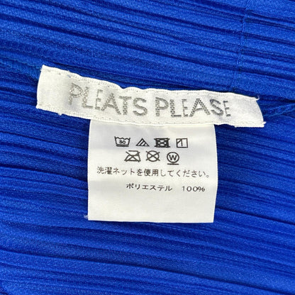 PLEATS PLEASE プリーツプリーズ ブルー PP55-JA906 ベーシックス ロング カーディガン トップス