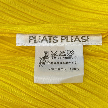 PLEATS PLEASE Pleats Please Yellow PP61-JA901 long cardigan top