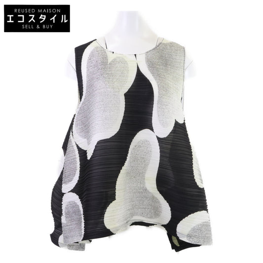 PLEATS PLEASE プリーツプリーズ 美品 PP91-JK751 MELT BOUNCE TOP 変形ノースリーブ トップス