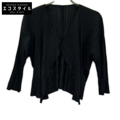 PLEATS PLEASE プリーツプリーズ ブラック PPp73-JO142 プリーツ カーディガン トップス