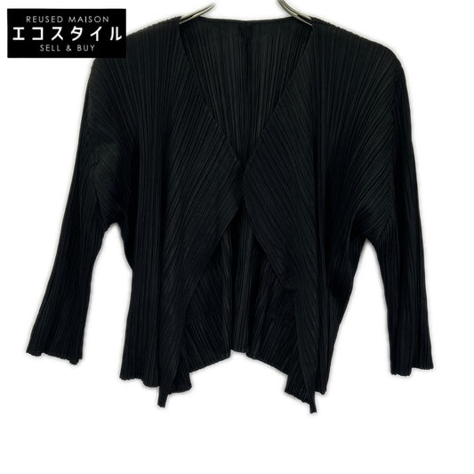 PLEATS PLEASE プリーツプリーズ ブラック PPp73-JO142 プリーツ カーディガン トップス
