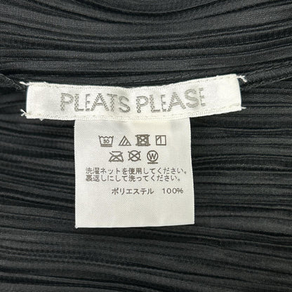 PLEATS PLEASE プリーツプリーズ ブラック PPp73-JO142 プリーツ カーディガン トップス