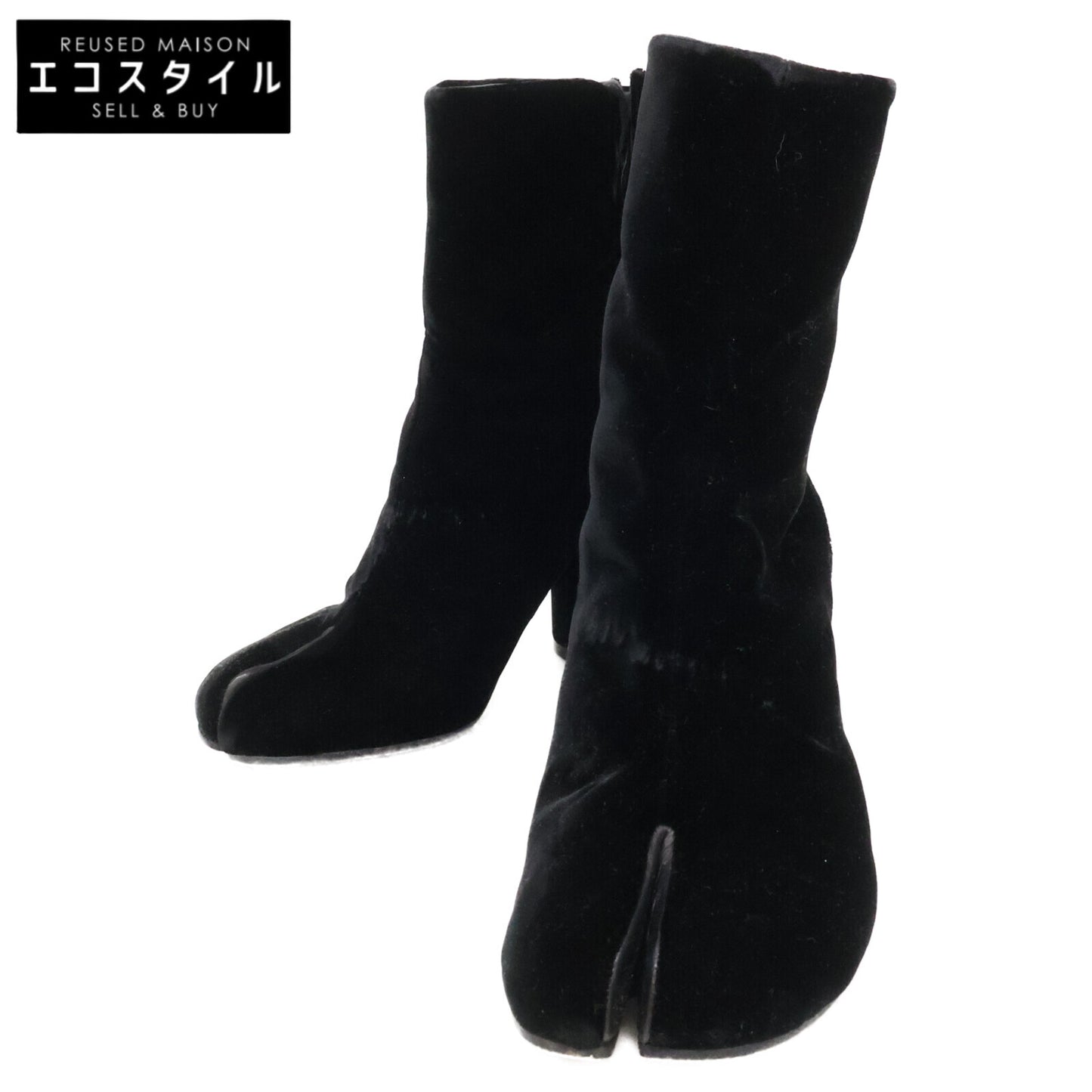 Maison margiela メゾンマルジェラ 【美品】22 S39WU0099 S48433 900 TABI ベルベット タビ ブーツ シューズ