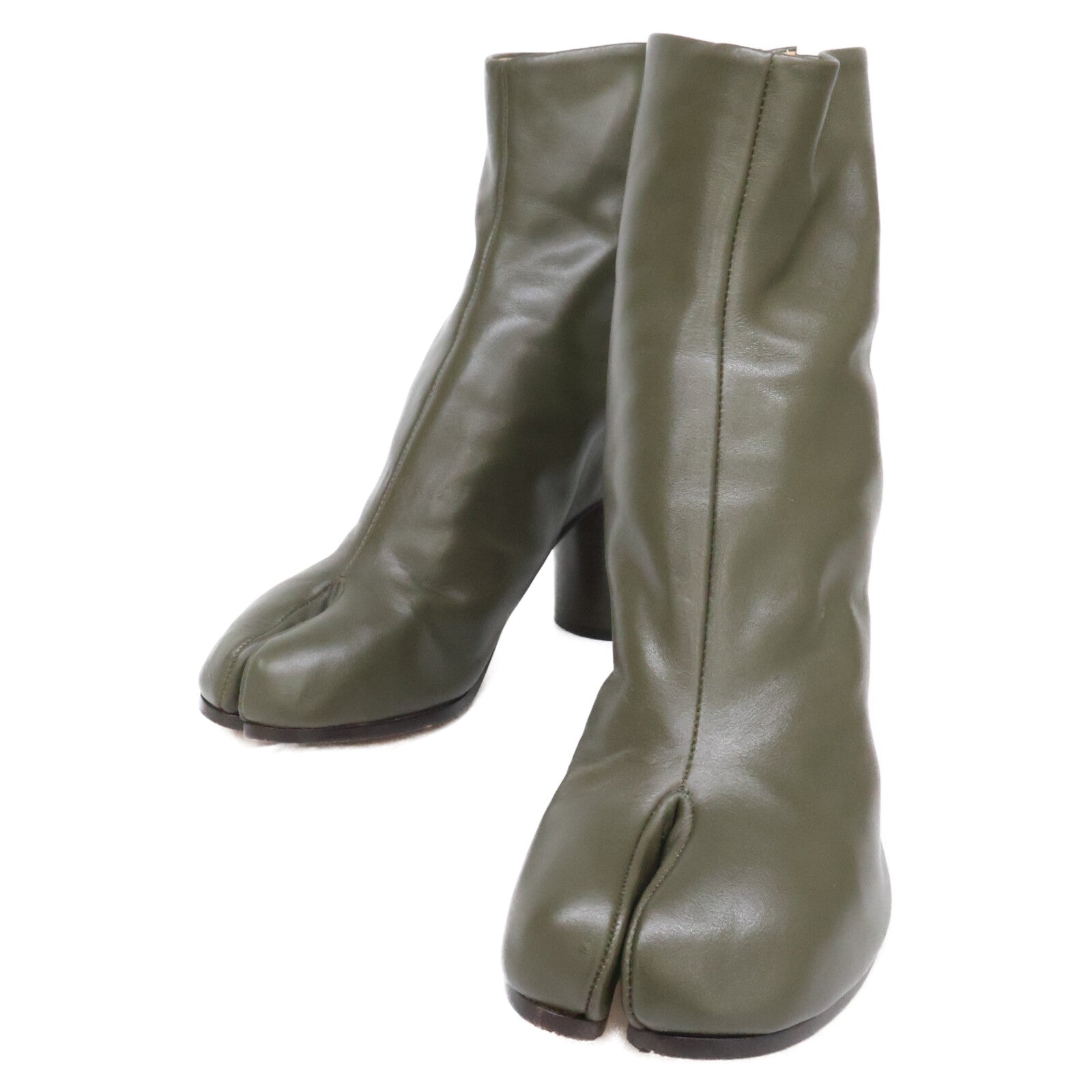 Maison margiela メゾンマルジェラ 【美品】22 S38WU0322 SY0086 697 レザー タビ ブーツ シューズ
