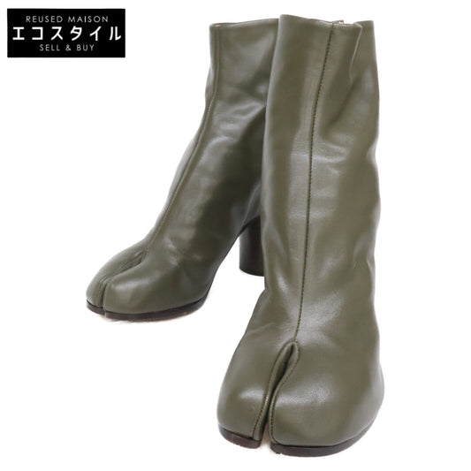 Maison margiela メゾンマルジェラ 【美品】22 S38WU0322 SY0086 697 レザー タビ ブーツ シューズ