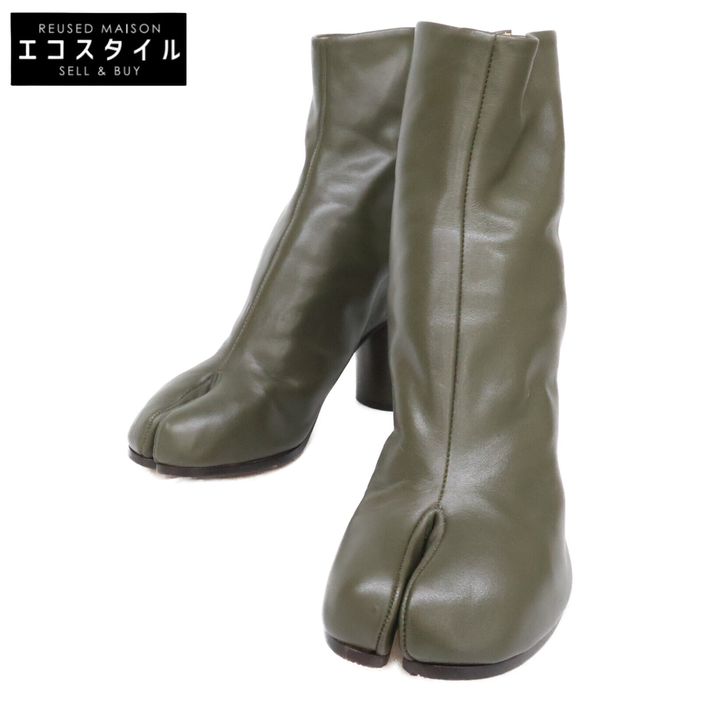 Maison margiela メゾンマルジェラ 【美品】22 S38WU0322 SY0086 697 レザー タビ ブーツ シューズ