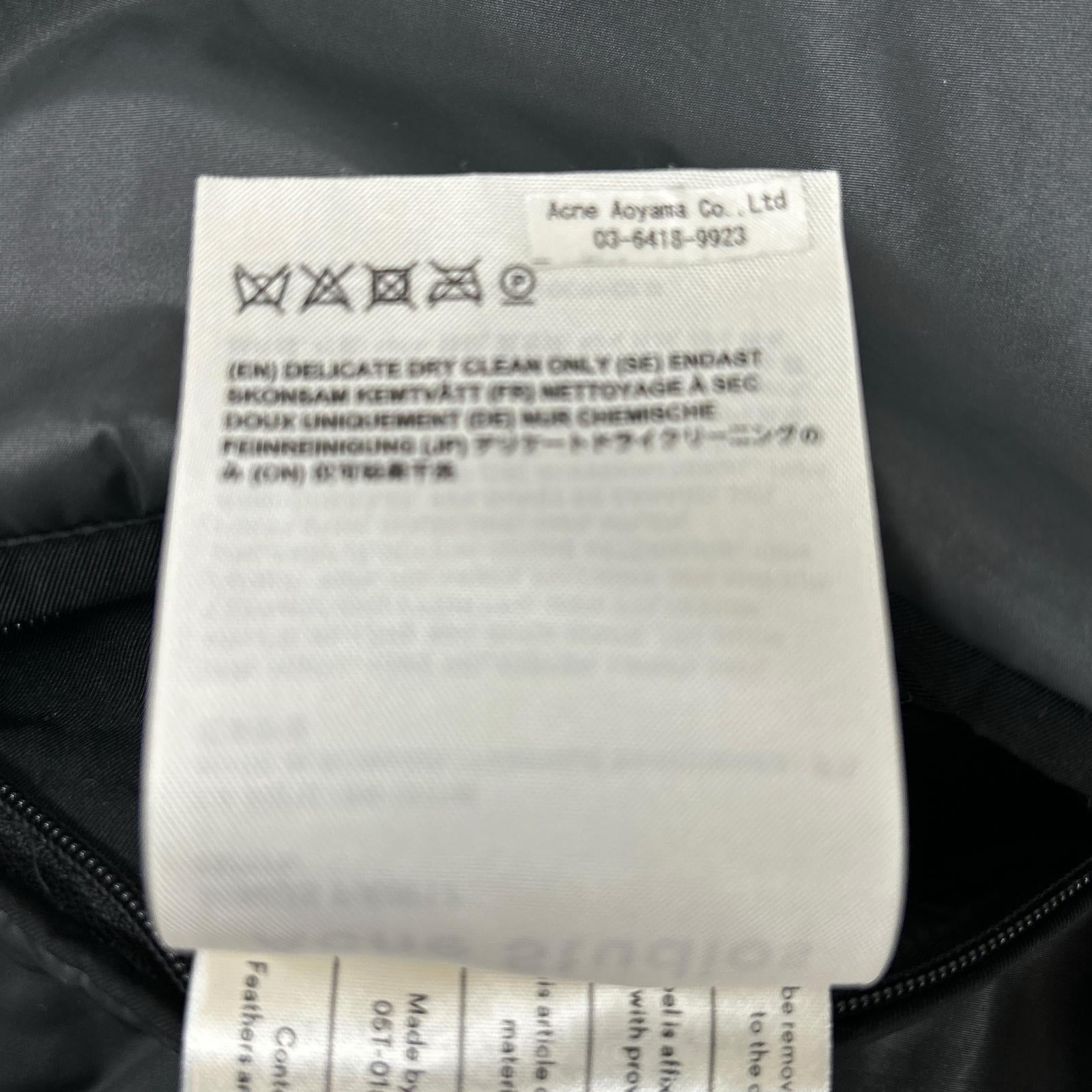 ACNE STUDIOS アクネ ストゥディオズ MINUS PAW17 22Z173 ブラック MINUS GLOSS ダウンジャケット ジャケット